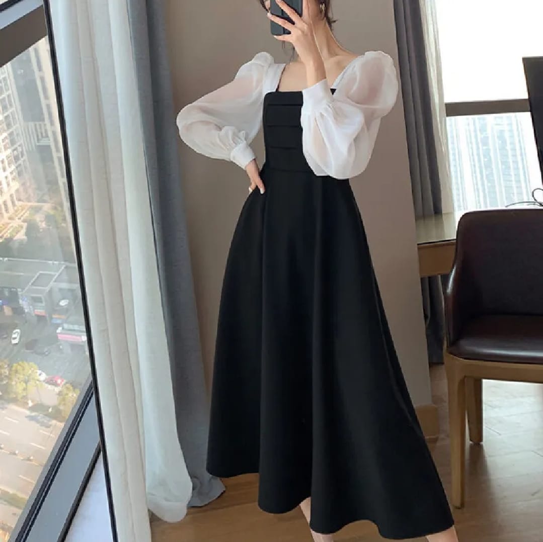 Women's Summer Fashion Square Neck Celebrity Style Outfit