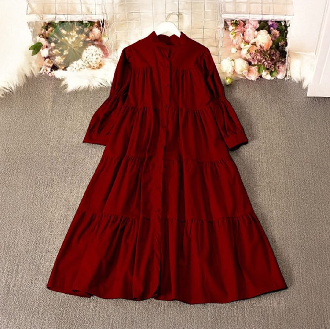 Stylish Panel Long Frocks for Girls - Casual Women's Wear