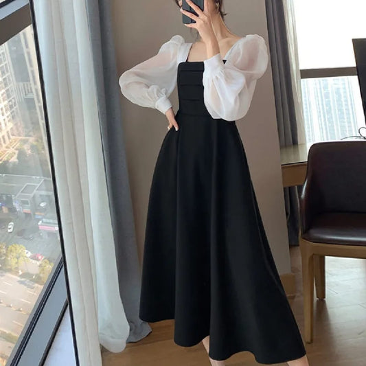 Women's Summer Fashion Square Neck Celebrity Style Outfit