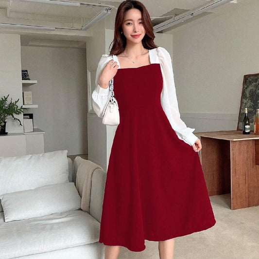 Women's Summer Fashion Square Neck Celebrity Style Outfit