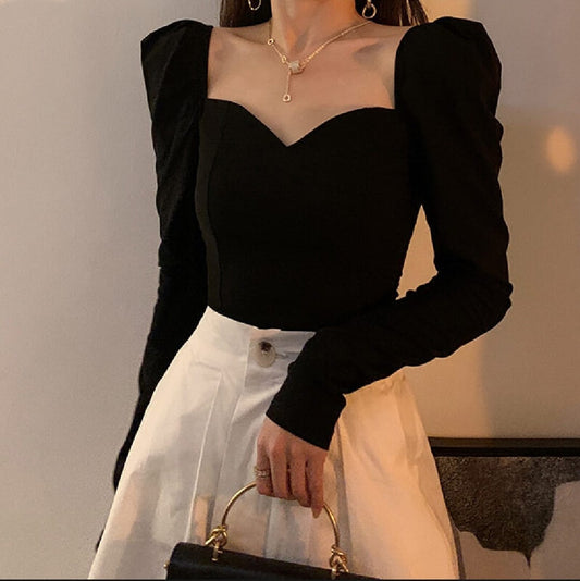 Women's Summer Fashion Square Neck Celebrity Style Outfit